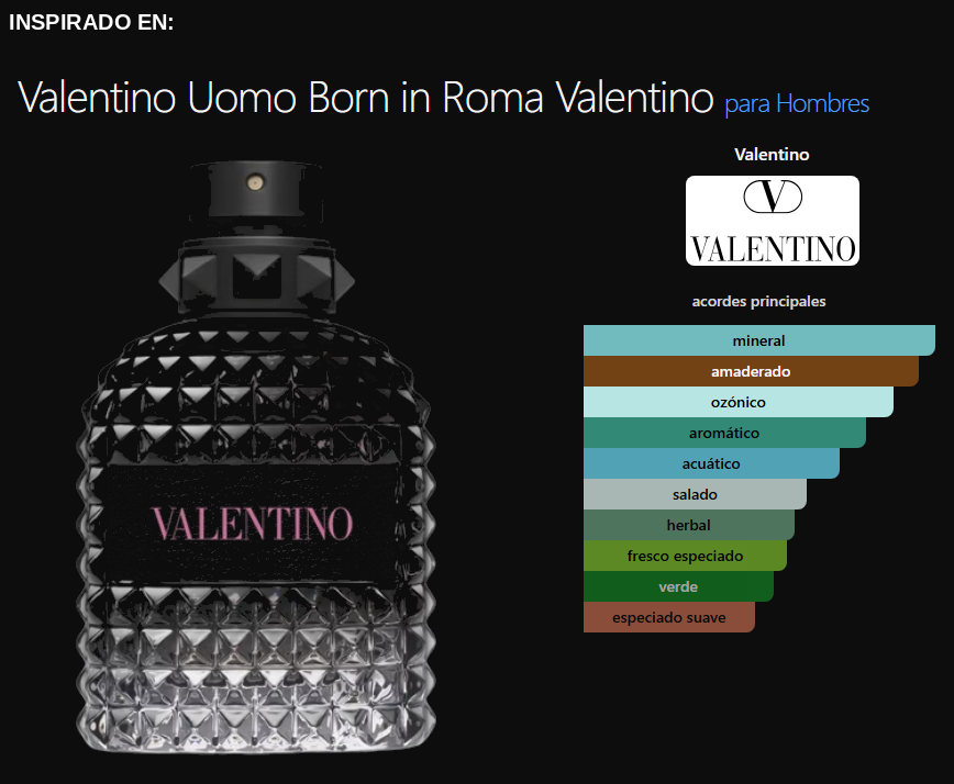 Producto V*L*NT*NO *N R*M* Unlock - Masculino - La Parfumerie Santa Rosa La Pampa