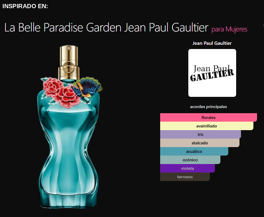 Producto L* B*LLE P*R*D*SE G*RD*N Unlock - Femenino - La Parfumerie Santa Rosa La Pampa